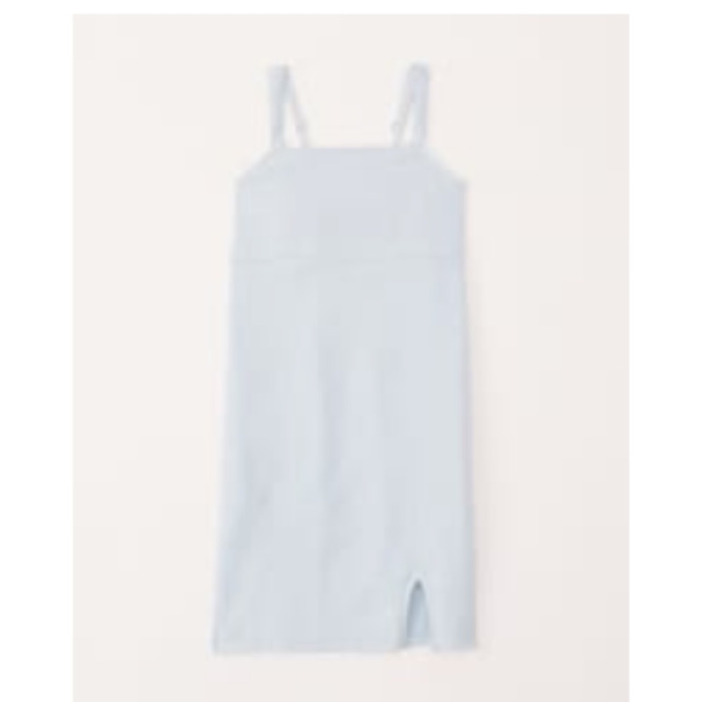 Abercrombie Kids Linen Blend Dress in Light Blue